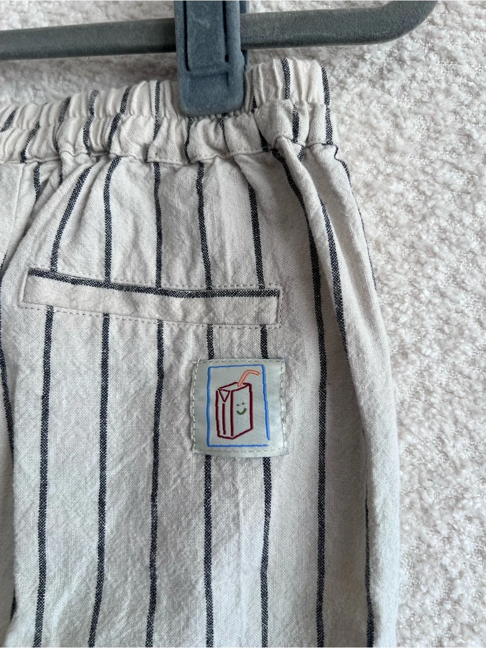 Zara NWT Toddler Stripe Neutral Cream Shorts Size 2-3 Years